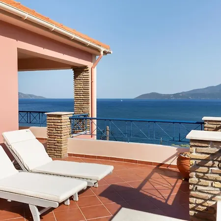 公寓 Natassa Penthouse Sea View 30m From Sea